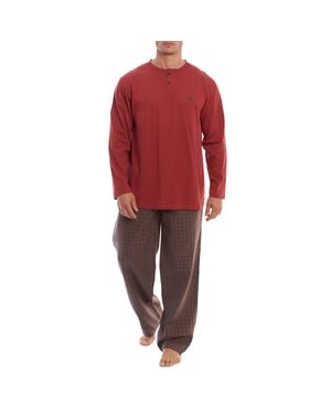 KLP4 Heren Lange Mouw Winterpyjama