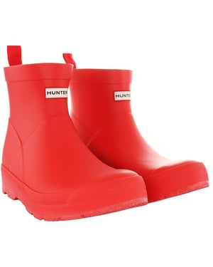 Hunter Play Kids Red Rain Boots