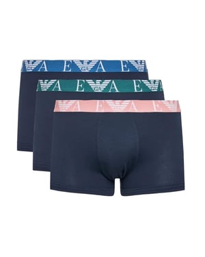 Heren Armani 3-Pack Boxershort in Marineblauw