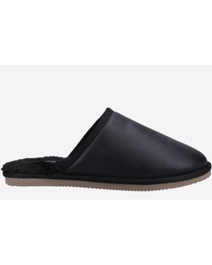 Hush Puppies Coady Mockasin I Svart Mocka För Män