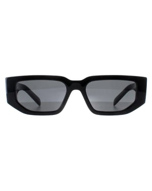 Prada PR09ZS 1AB5S0 zwarte donkergrijze zonnebril