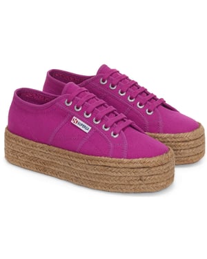 Superga 2790 Rope 100% Cotton Women's Violet Purple Trainers