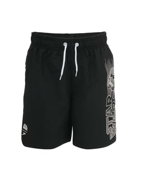 Boy's Speedo Junior Star Wars Swim Shorts in Black-White