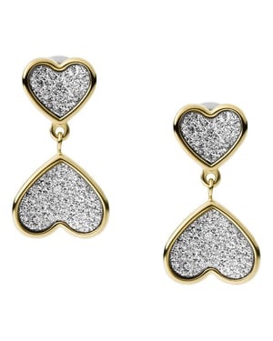 Fossil Sieraden 'Sutton' Dames RVS Oorbellen - Goud JF03939710