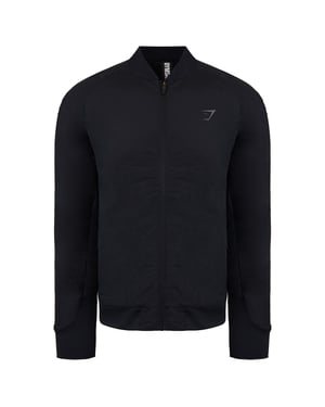 Gymshark Retake Quilted heren zwart bomberjack