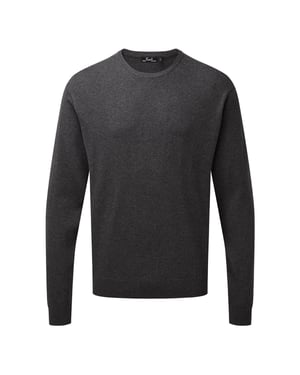 Premier Volwassenen Unisex Cotton Rich Crew Neck Sweater (Houtskool)
