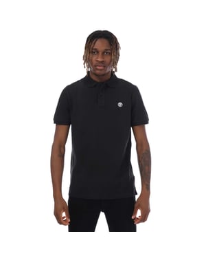Heren Timberland Millers River Pique Polo Shirt in Zwart