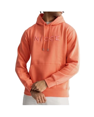 Nicce Mercury Mens Orange Hoodie