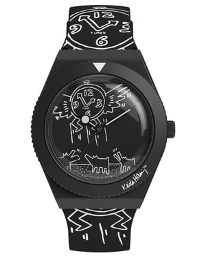 Timex Keith Haring X Q Men's Black Watch TW2W25600