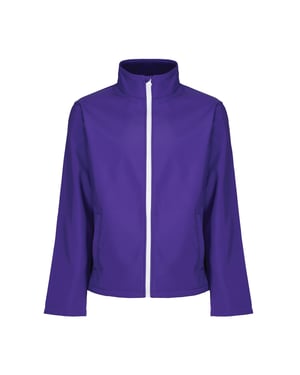 Regatta Mens Ablaze Printable Softshell-jacka (Lila/Svart)