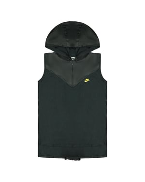 Nike Dri-Fit Zip Up Hooded Dam Casual Sport Svart Ärmlös Hoody 332694 010