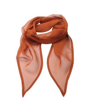 Premier Uniseks sjaal van chiffon in kleuren voor volwassenen (Kastanje)