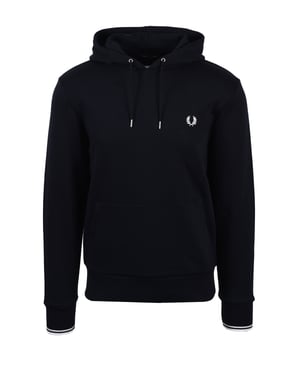Fred Perry Tipped Hooded Sweatshirt Navy