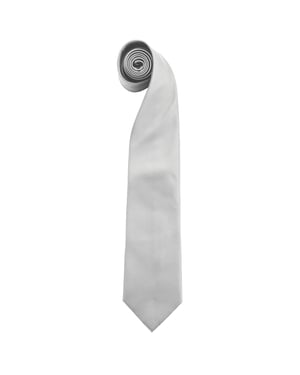 Premier Mannen 'Kleuren' Effen Mode / Zaken Stropdas (Zilver)
