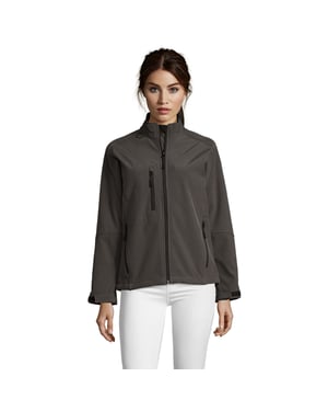 SOLS Dames/Dames Roxy Soft Shell Jas (Houtskool Grijs Effen)