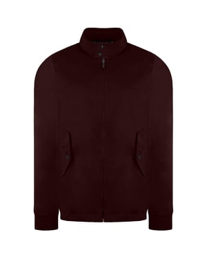 Ben Sherman Signature Mens Burgundy Harrington Jacket