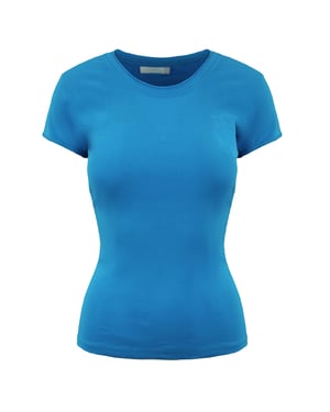 Champion enfärgad blå t-shirt för damer