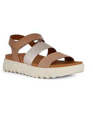 Geox D Xand 2.1S B Synthetic Dam Nude Sandaler