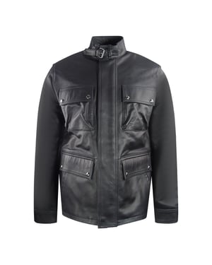 Belstaff Black Grant Leather Jacket