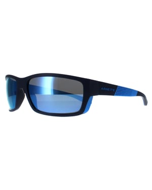 Arnette Rectangle Mens Dark Blue Dark Grey Mirror Water Polarized AN4336 Frambuesa