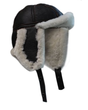 Mens RAF Aviator Fårskinn B-55 Trapper Hat