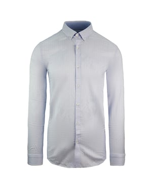 Lacoste Slim Fit Oxford Herr Ljusblå Vävd Skjorta