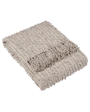 Höem Arvo Boucle Yarn Woven Fringed Throw