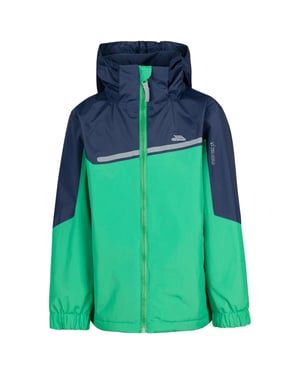 Trespass Pojkar Submerged Vattentät Jacka (Clover/Navy)