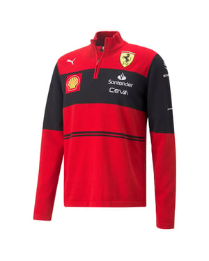 PUMA Scuderia Ferrari Team Half-Zip Heren Gebreid Sweatshirt
