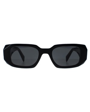 Prada PR17WS 1AB5S0 zwarte donkergrijze zonnebril