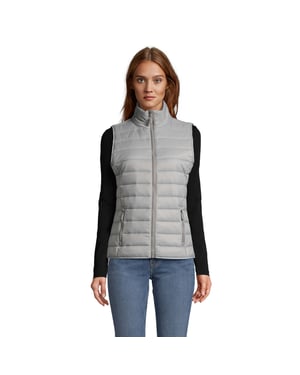 SOLS Dames/Dames Wave Lichtgewicht Bodywarmer (Metaalgrijs)