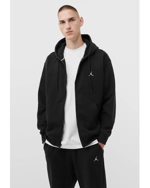 Nike Jordan Fleece Full Zip Hoodie In Zwart