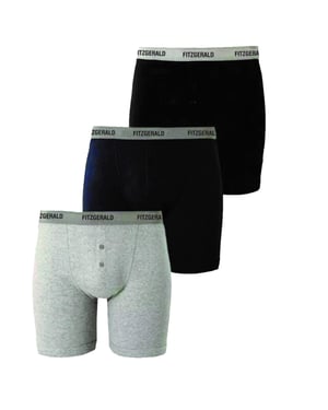 Fitzgerald London 3 Pack Mens Boxer Shorts Plus Size Underwear