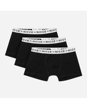 Nicce 3-Pack Stretch Waist Black/White Trailstar Boxers 0038 K011 0001