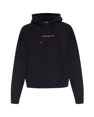 Dsquared2 Cipro Fit Small Logo Black Hoodie