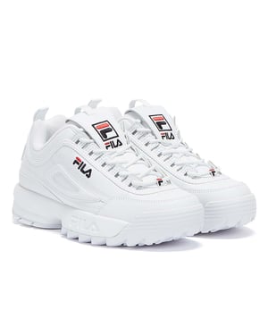 Heren Dames Fila Disruptor II Premium Sportschoenen - (Wit)
