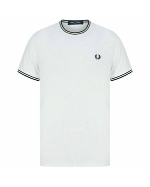 Fred Perry Twin Tipped T-Shirt In White