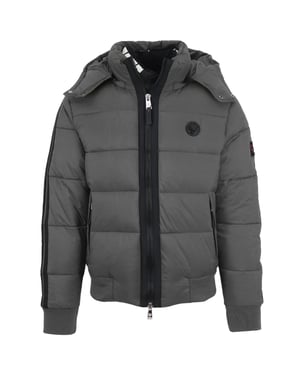 Plein Sport Padded Taped Sleeve Grey Jacket