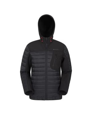 Mountain Warehouse Heren Turbine II gewatteerd Soft Shell jack (Zwart)