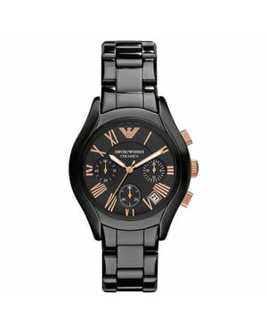 Emporio Armani AR1411 Svart keramisk damklocka