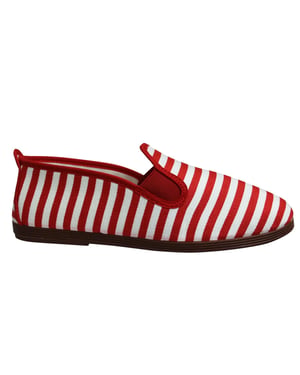 Flossy Style Corella Red/White Plimsolls