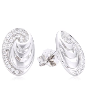Orphelia Dames 925 Sterling Zilveren Stud Oorbellen - Zilver EAR-2088