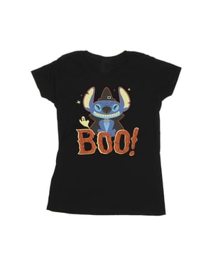 Disney Dames/Dames Lilo & Stitch Boo! Katoenen T-shirt (Zwart)