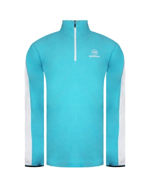 Rossignol Long Sleeve Half Zip Up Blue Mens Micro Fleece Sweaters RL3ML12 771