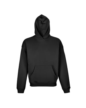 SOLS Unisex Adult Connor Organic Oversized Hoodie (Zwart)