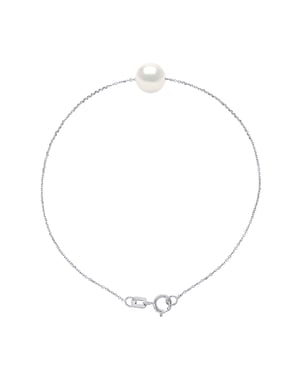 DIADEMA - Bracelet - Real Freshwater Pearls - Silver
