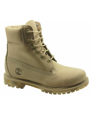 Timberland AF Premium Nubuck 6 Inch Camo Sole Beige Womens Boots A148U Z11B Z25A