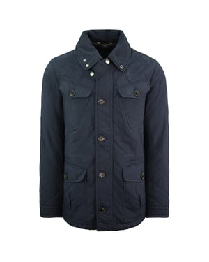 Hackett London Fenton Mens Navy Coat
