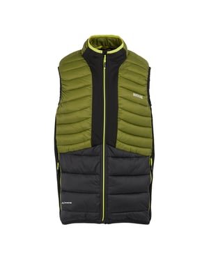 Regatta Heren Leedre Hybride Gilet (Nefriet groen/zwart)