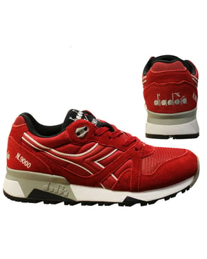 Diadora N9000 Heren Rode Sportschoenen